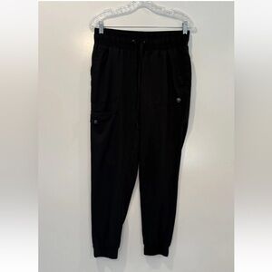 Healing Hands Mens Black Jogger Scrub Pants Size Small